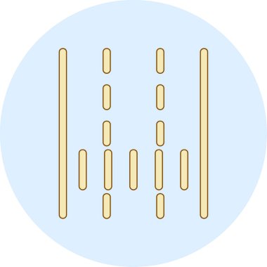 Lane web simgesi vektör illüstrasyonu