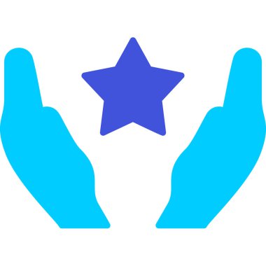 yıldız web simgesi basit illüstrasyon 