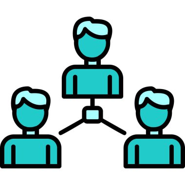 Sosyoloji simgesinin vektör illüstrasyonu 