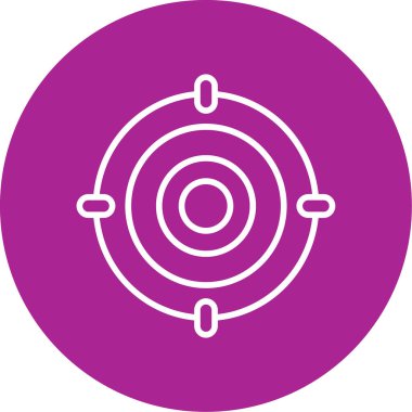 Hedef. Web simgesi basit illüstrasyon 