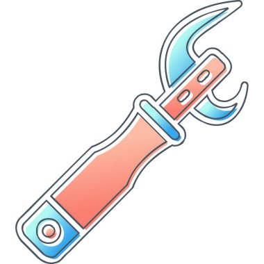 Açıcı simgesi vektör illüstrasyonu