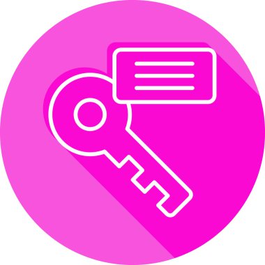 Anahtar kelime web simgesi. vektör illüstrasyonu