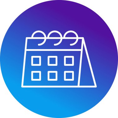 Takvim. Web simgesi basit illüstrasyon