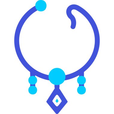 kolye simgesi vektör illüstrasyonu