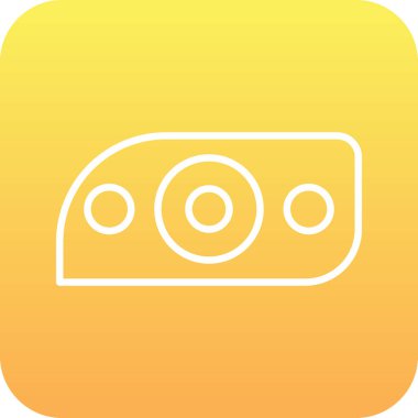 Modern araba aydınlatma simgesinin vektör illüstrasyonu                  