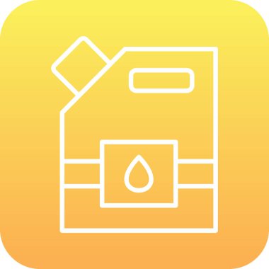 Yakıt. Web simgesi basit illüstrasyon