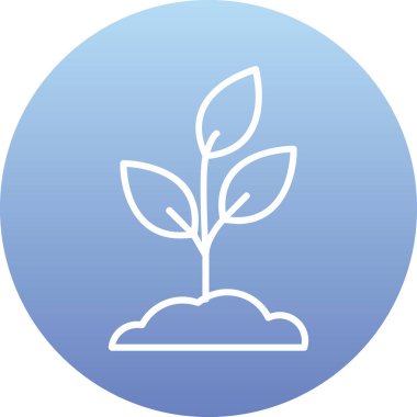 Bitki. Web simgesi basit illüstrasyon 