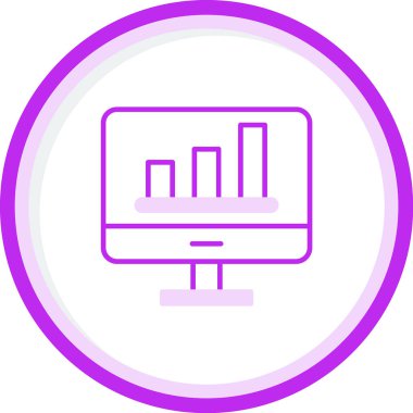 Analiz web simgesi, vektör illüstrasyonu