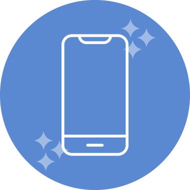 Akıllı telefon. Web simgesi basit illüstrasyon 