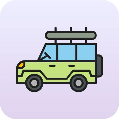 Safari cipi. Web simgesi basit illüstrasyon 