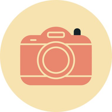 kamera simgesi, vektör illüstrasyonu basit tasarım