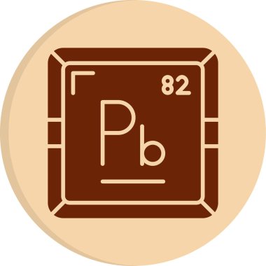Web için Plumbum kimyasal element simgesi