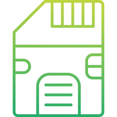 SD kart simgesi vektör illüstrasyonu