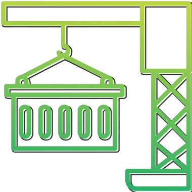 kargo ağ ikonu vektör illüstrasyonu