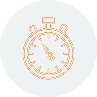 Kronometre web simgesi, vektör çizim