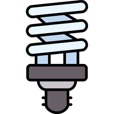 spiral ampul ikonu web basit illüstrasyon