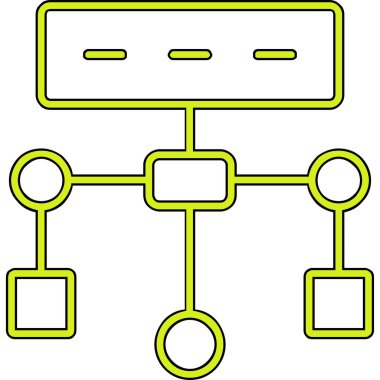 Algoritma. Web simgesi basit tasarım          