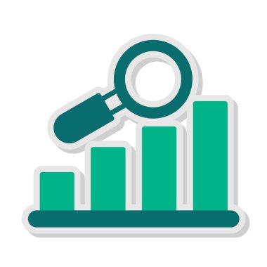 Veri Analizi simgesinin vektör çizimi        