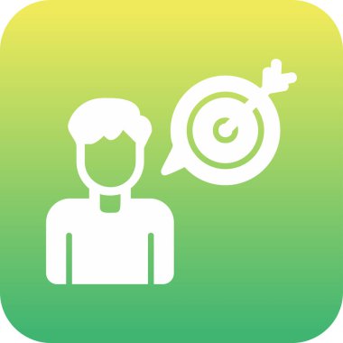 Amaç ağ simgesi vektör illüstrasyonu