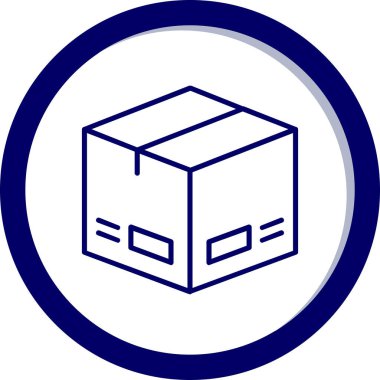 Paket, dağıtım simgesi vektör illüstrasyonu 