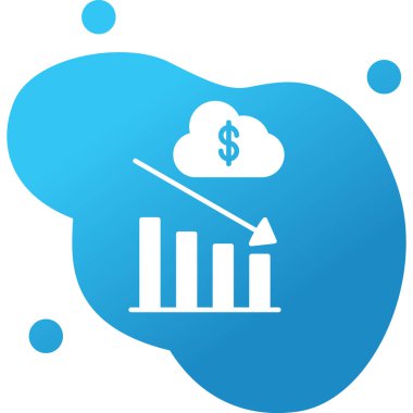Depresyon sembolü simgesi, vektör illüstrasyonu 