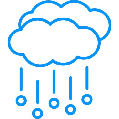 Hava durumu ikonu. Web için Hail vektör simgesinin basit illüstrasyonu          