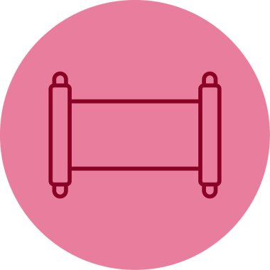 Eski Parşömen Web simgesi vektör çizimi