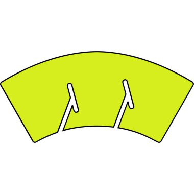 Silecek ağ simgesi vektör illüstrasyonu