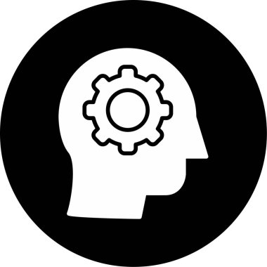 Eleştirel Düşünme Ağı simgesi, vektör illüstrasyonu