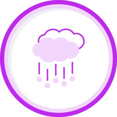 Hava durumu ikonu. Web için Hail vektör simgesinin basit illüstrasyonu          