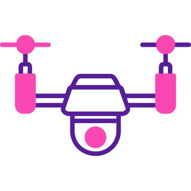 Drone simgesi vektör illüstrasyon tasarımı 