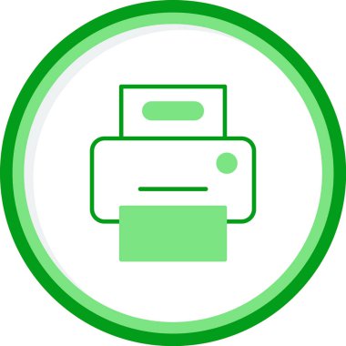 Yazıcı. Web simgesi basit illüstrasyon 