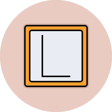 Simge, eğitim düğmesi, vektör illüstrasyonu öğreniliyor 