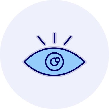 Göz. Web simgesi basit illüstrasyon 