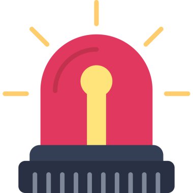 Modern Siren simgesinin vektör illüstrasyonu      