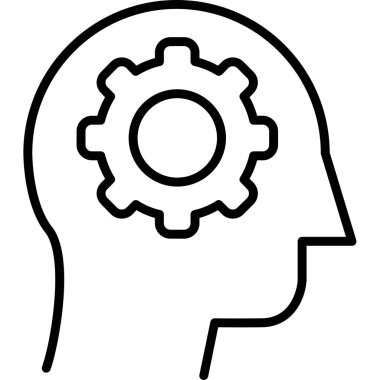 Eleştirel Düşünme Ağı simgesi, vektör illüstrasyonu