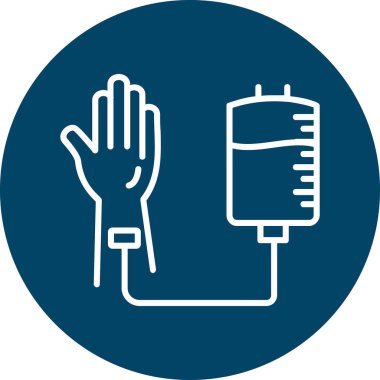 Kan Bağışı Web simgesi, vektör illüstrasyonu 