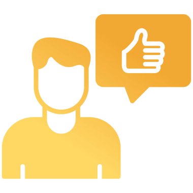 Memnuniyet web simgesi basit illüstrasyon 