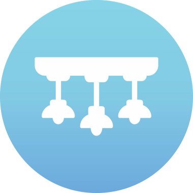 Asılı Lambalar simgesinin vektör illüstrasyonu           