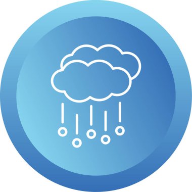 Hava durumu ikonu. Web için Hail vektör simgesinin basit illüstrasyonu          