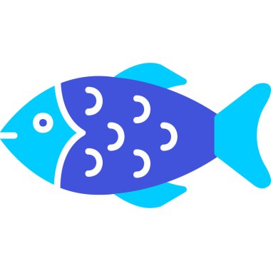 Balık. Web simgesi vektör illüstrasyonu 