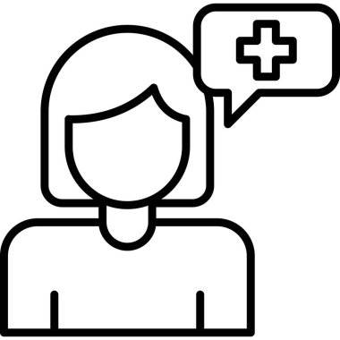 Pozitif Düşünme simgesi, vektör illüstrasyonu 