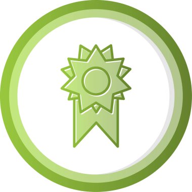 Rozet Web simgesi basit illüstrasyon 