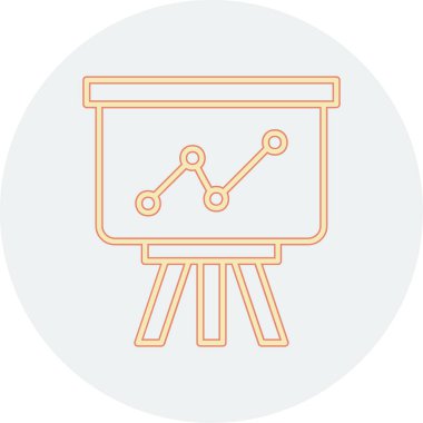 sunum simgesi, vektör illüstrasyonu 