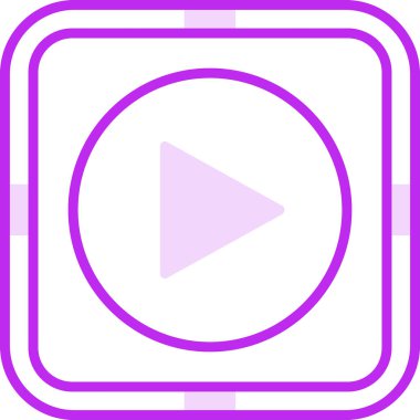 çalma düğmesi simgesi, vektör illüstrasyonu 