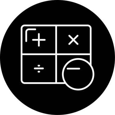 hesap makinesi vektör simgesi modern basit vektör çizimi