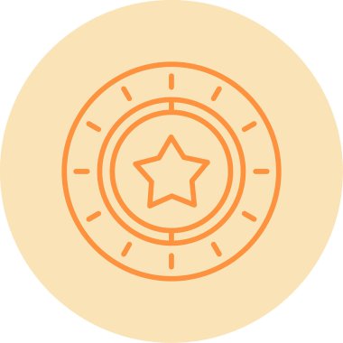 yıldız web simgesi basit illüstrasyon 