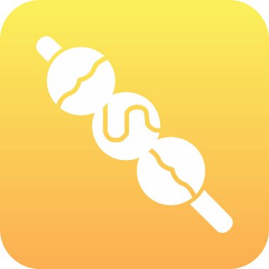 Dango web simgesi. Japon dango tatlıları vektör illüstrasyonu