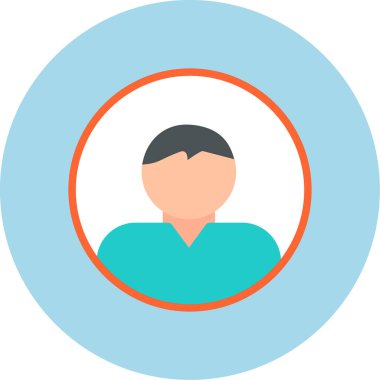 user icon, vector illustration simple design