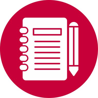 Gündem web simgesi, vektör illüstrasyonu